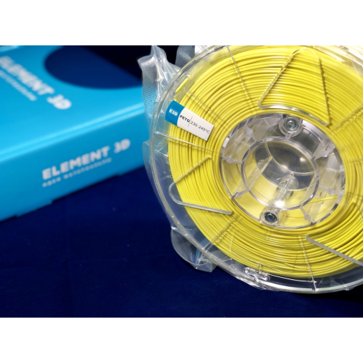 PETG пластик ELEMENT для 3D принтера 750г Желтый 1.75мм