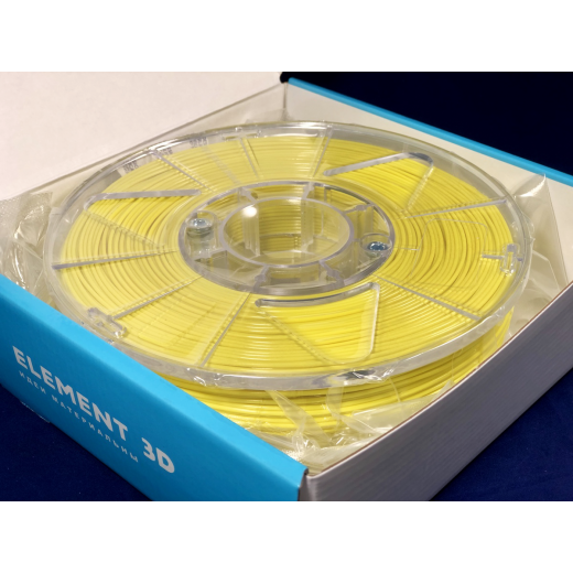 PETG пластик ELEMENT для 3D принтера 750г Желтый 1.75мм